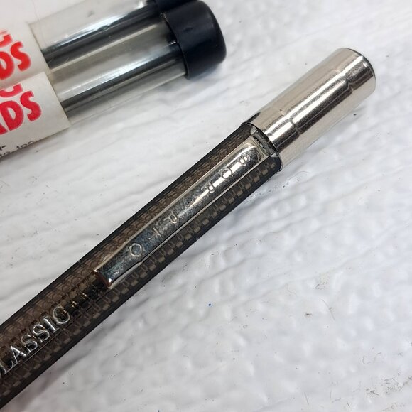 Vintage Scripto Classic Mechanical Pencil Translucent gray Clear w/ long leads - Picture 6 of 10